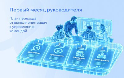 Первый месяц руководителя: план перехода от выполнения задач к управлению командой
