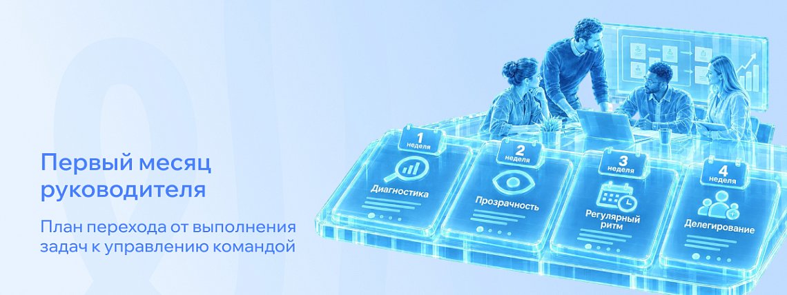 Первый месяц руководителя: план перехода от выполнения задач к управлению командой – Блог РШУ